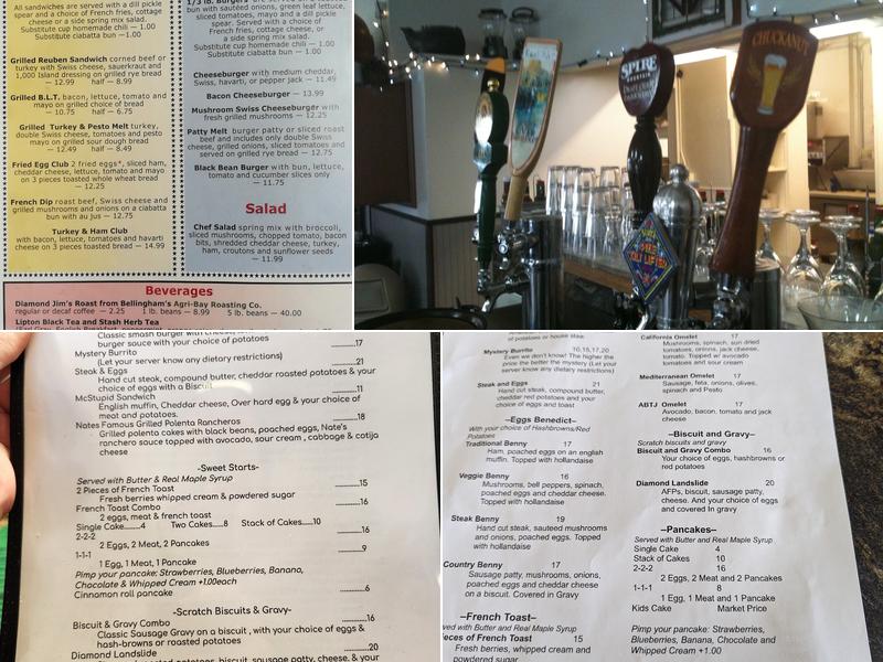 Diamond Jim's Grill Menu