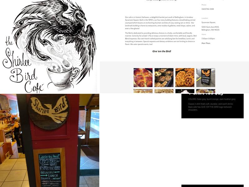 Shirlee Bird Cafe Menu