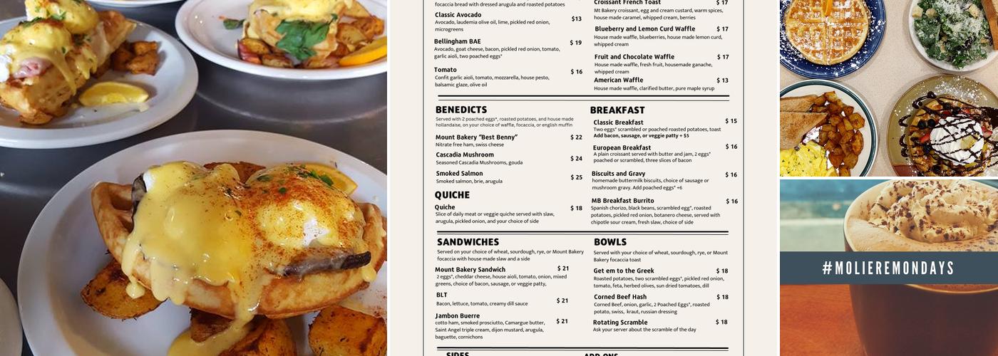 Mount Bakery Cafe Downtown Menu