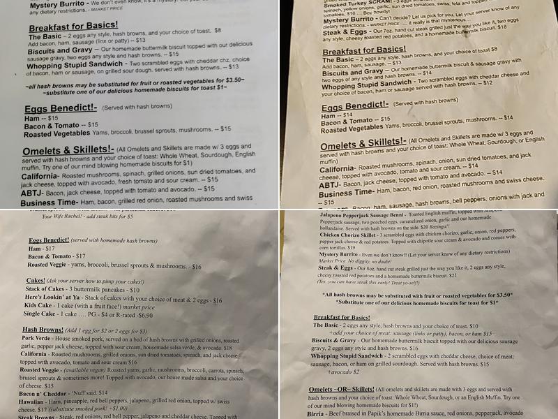 Little Cheerful Cafe Menu