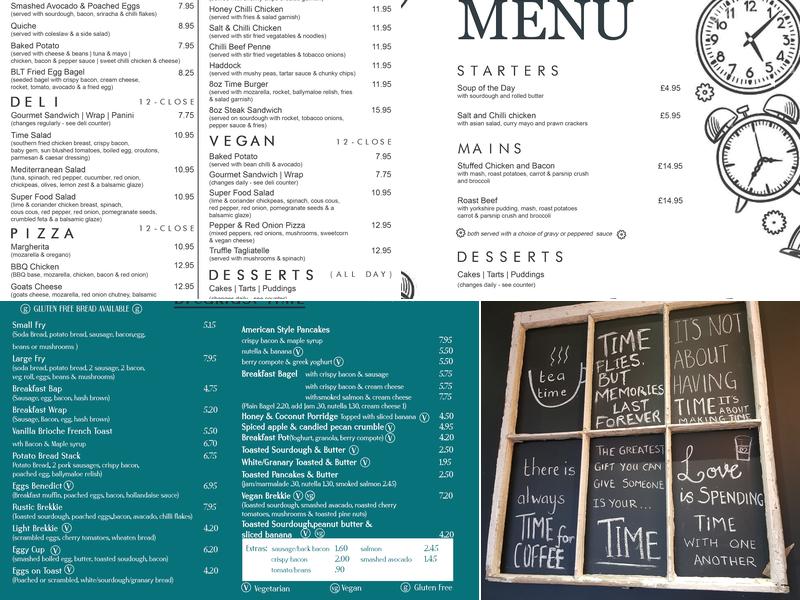 Time Coffee House & Bistro Menu