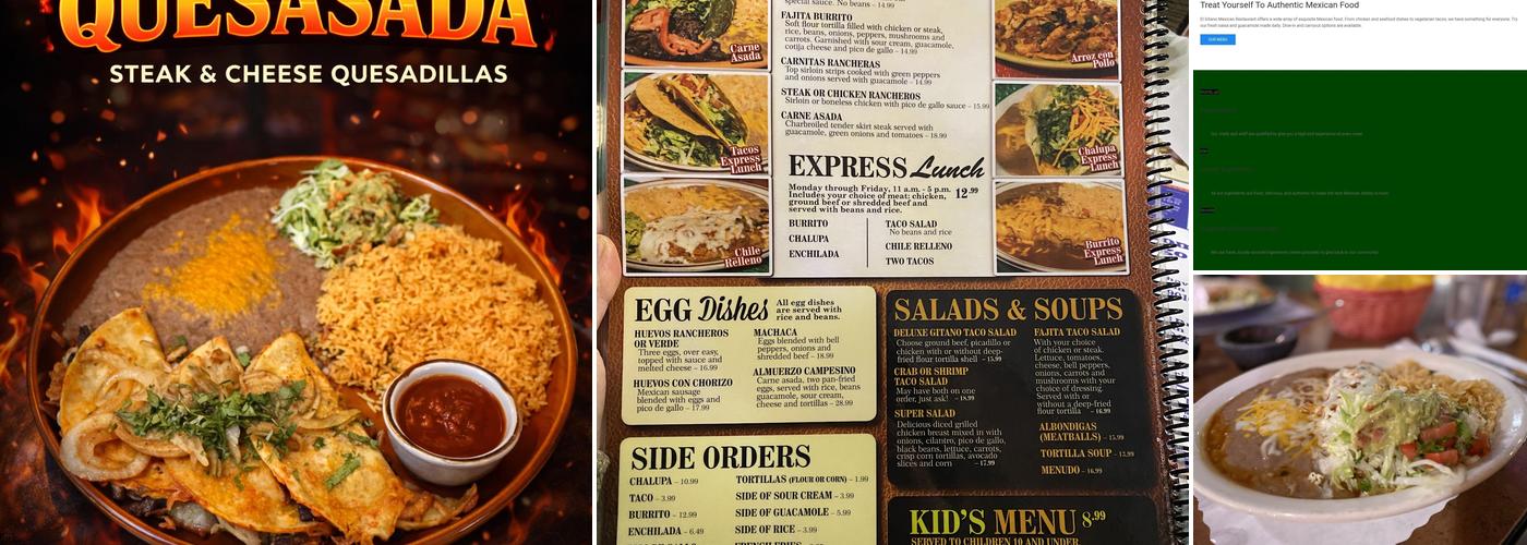 El Gitano Menu