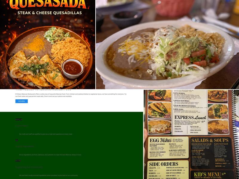 El Gitano Menu