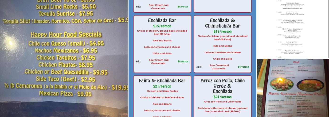 El Agave Menu