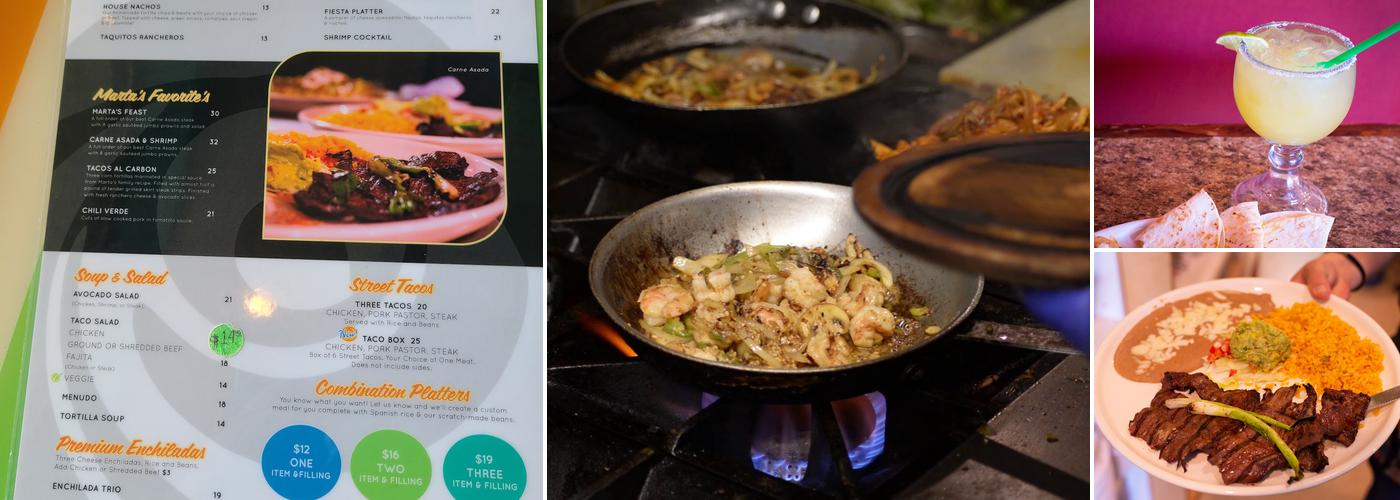 Marta's Cocina Menu