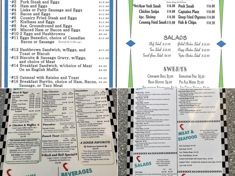 Our Diner Menu