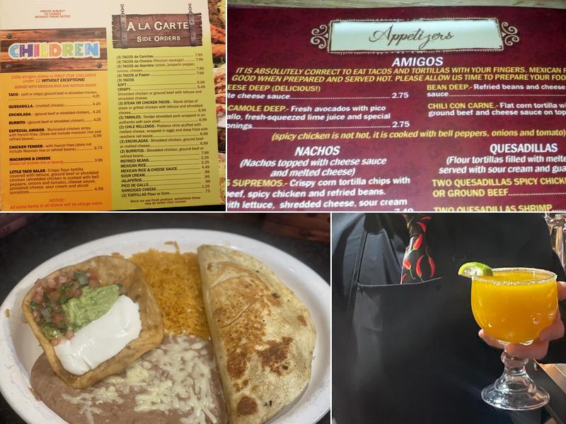 El Caballo Blanco Mexican Menu