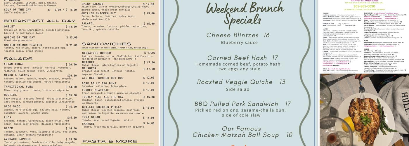 Open Kitchen Menu