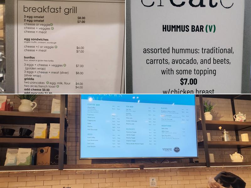 Colburn Café Menu