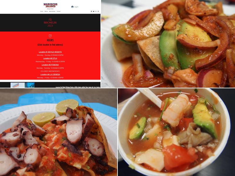 Mariscos Jalisco Menu