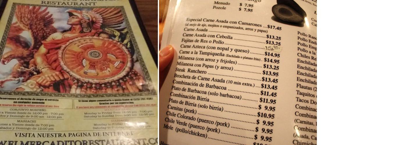 La Perla Menu