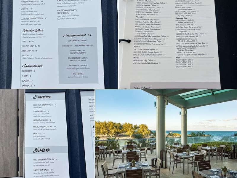 Artisan Beach House Menu
