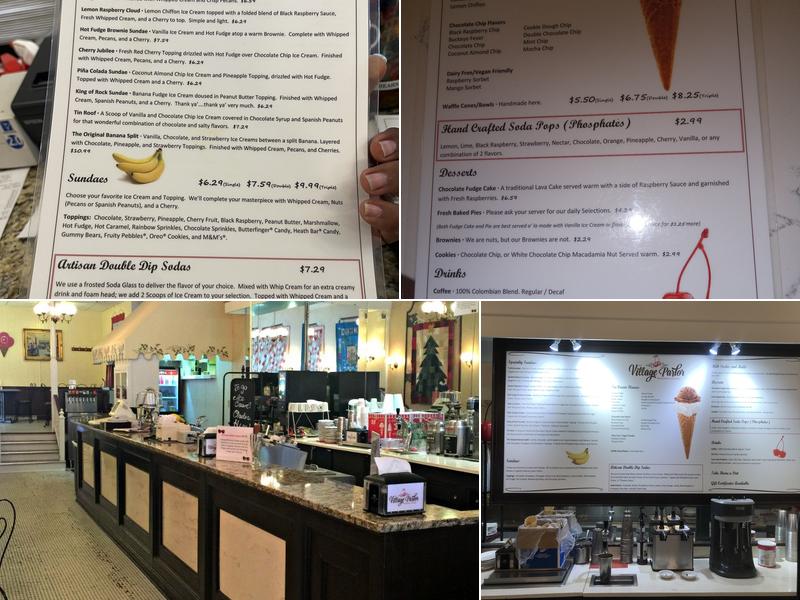 The Village Parlor Menu