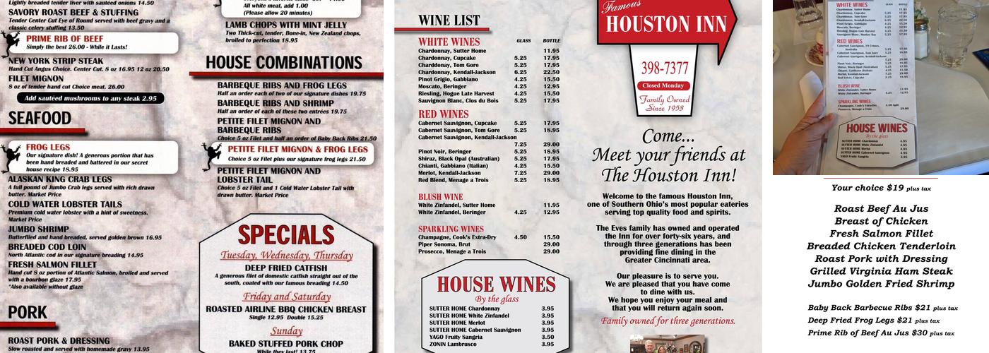 Houston Inn Menu