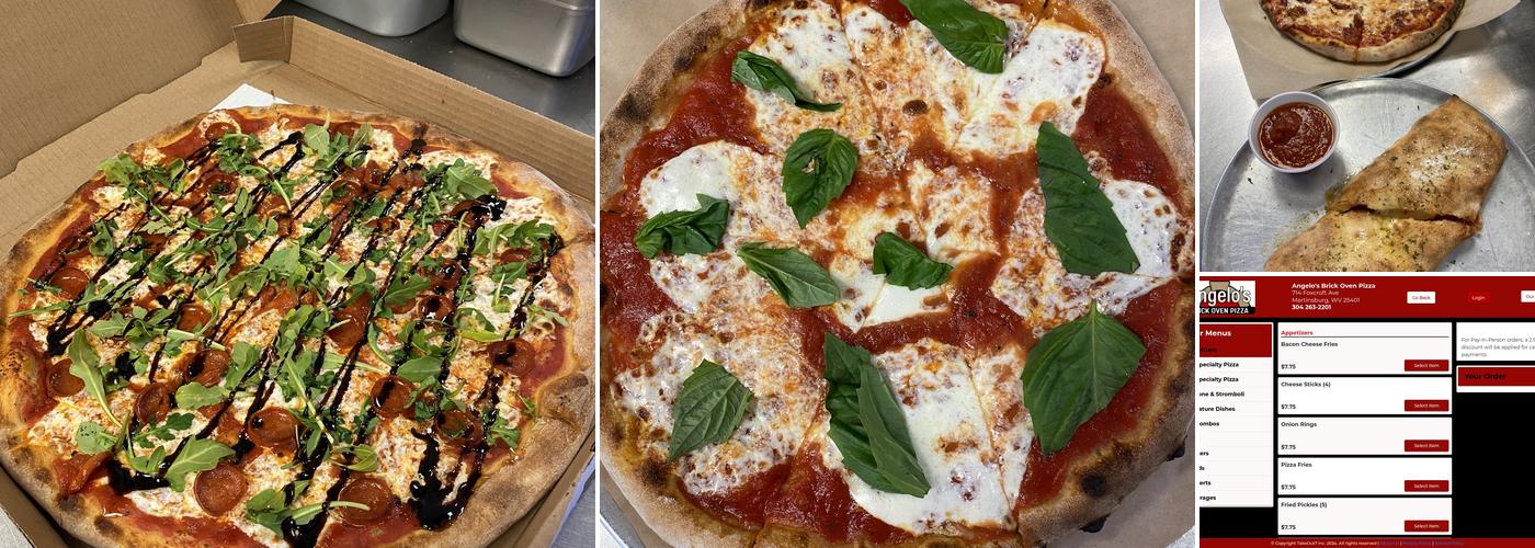 Angelo's Brick Oven Pizza Menu