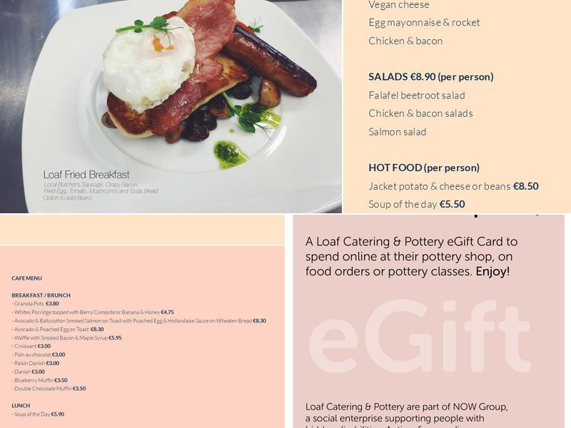 Loaf Catering and Cafe Menu