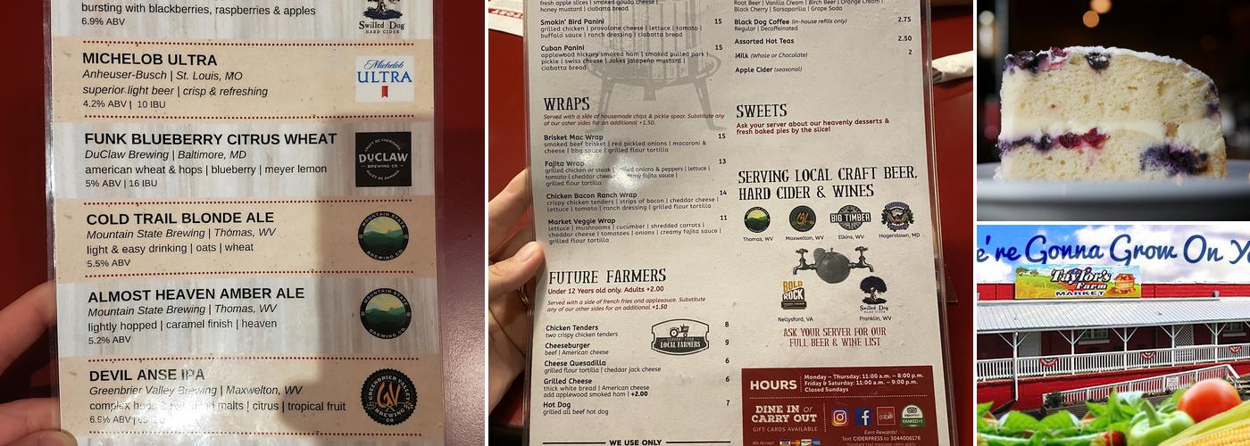 The Cider Press Menu