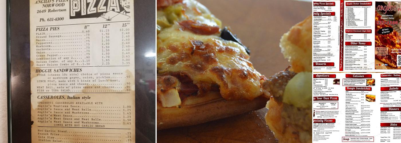 Angilo's Pizza Menu