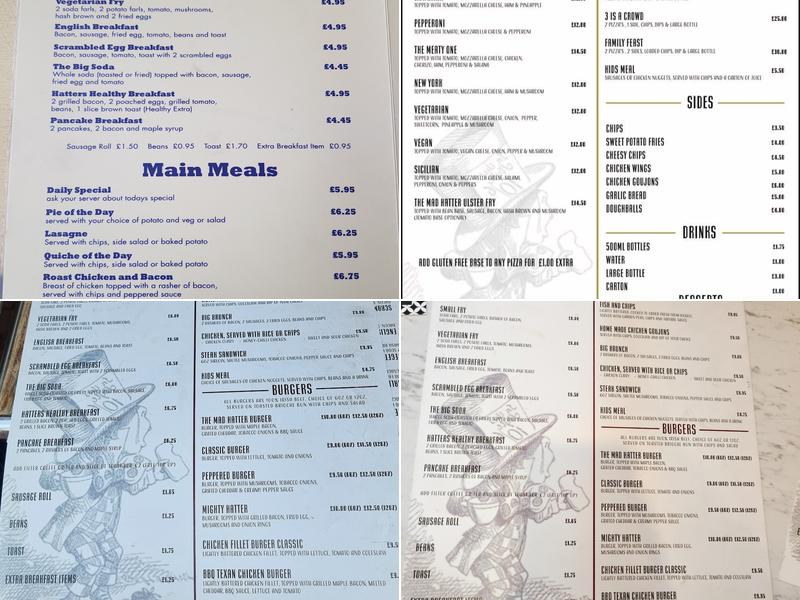 Mad Hatter Café Menu