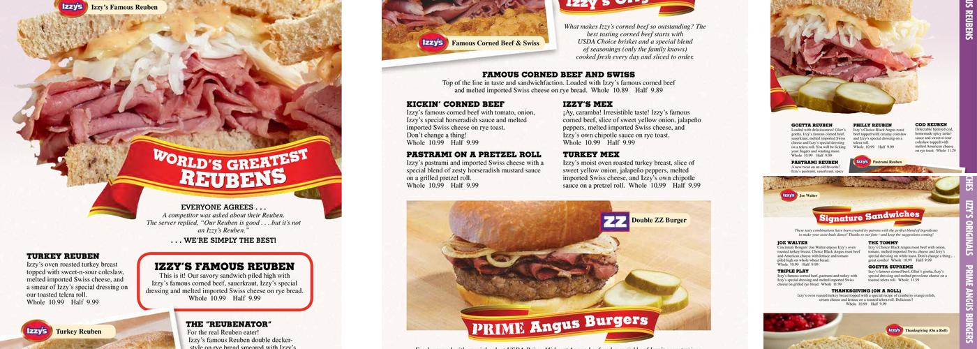 Izzy's Beechmont Menu