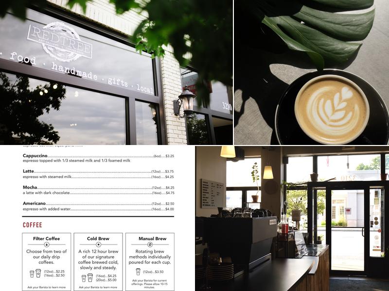 Redtree Coffee and Art Menu