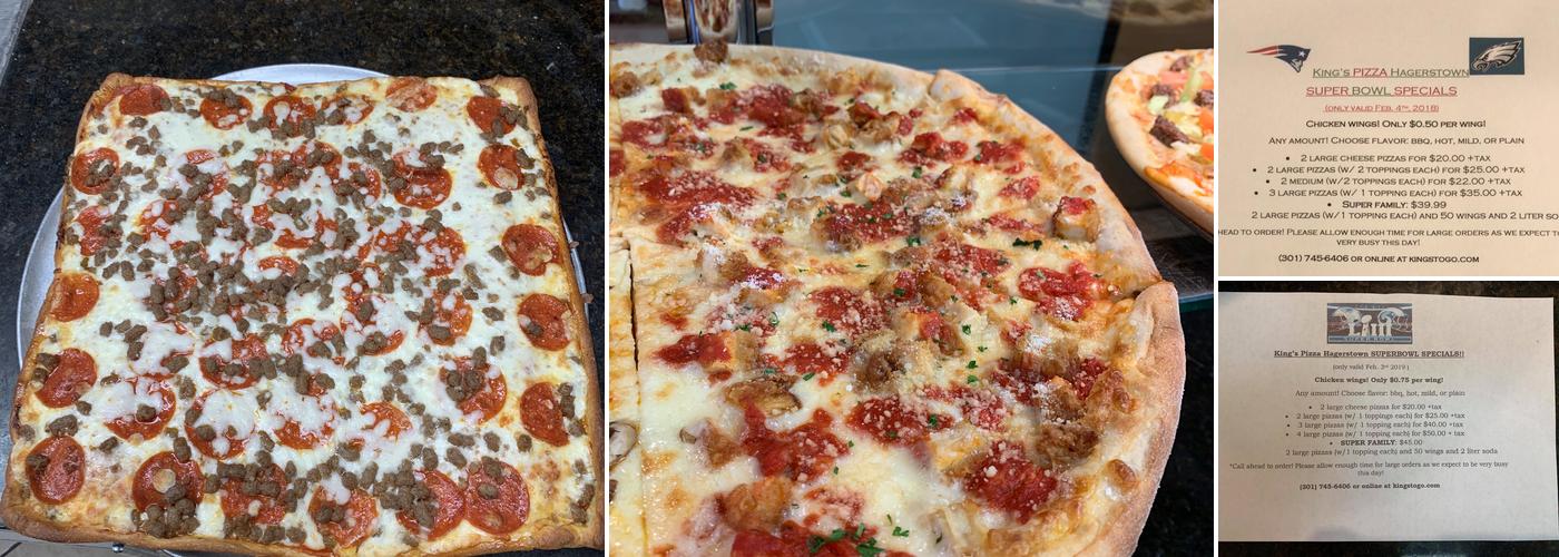 Kings New York Pizza Menu