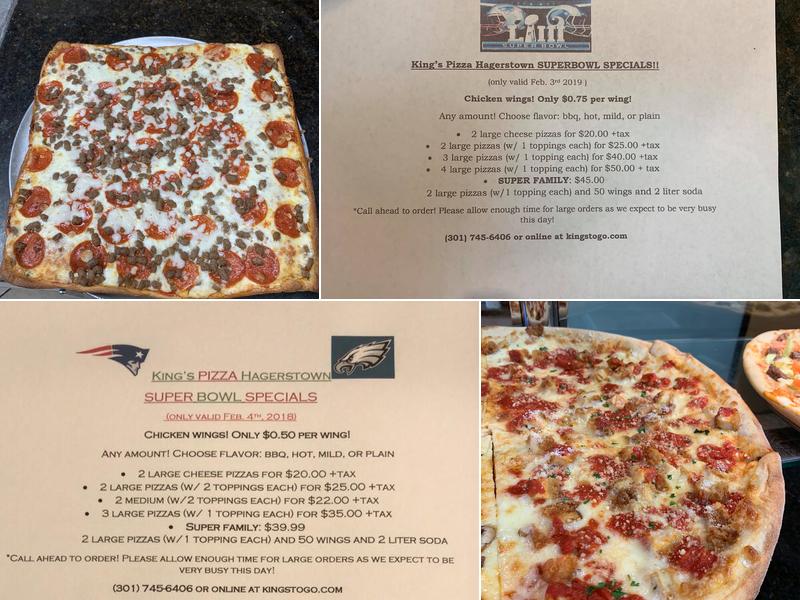 Kings New York Pizza Menu