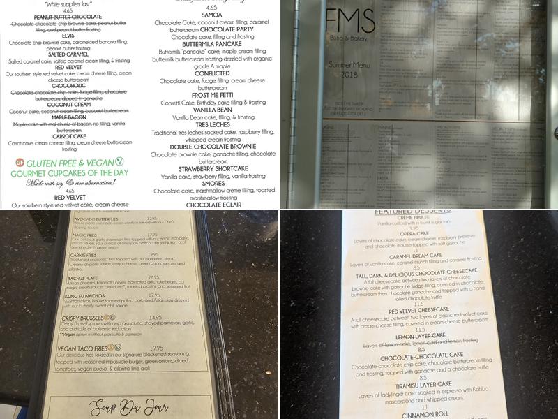 Frost Me Sweet Bistro & Bakery Menu