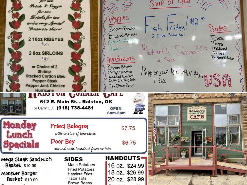 Ralston Corner Cafe Menu