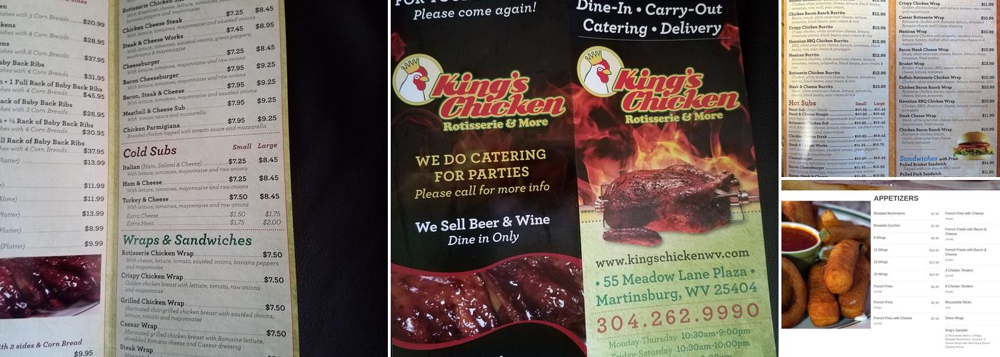 King's Chicken Rotisserie & More Menu