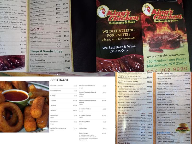 King's Chicken Rotisserie & More Menu