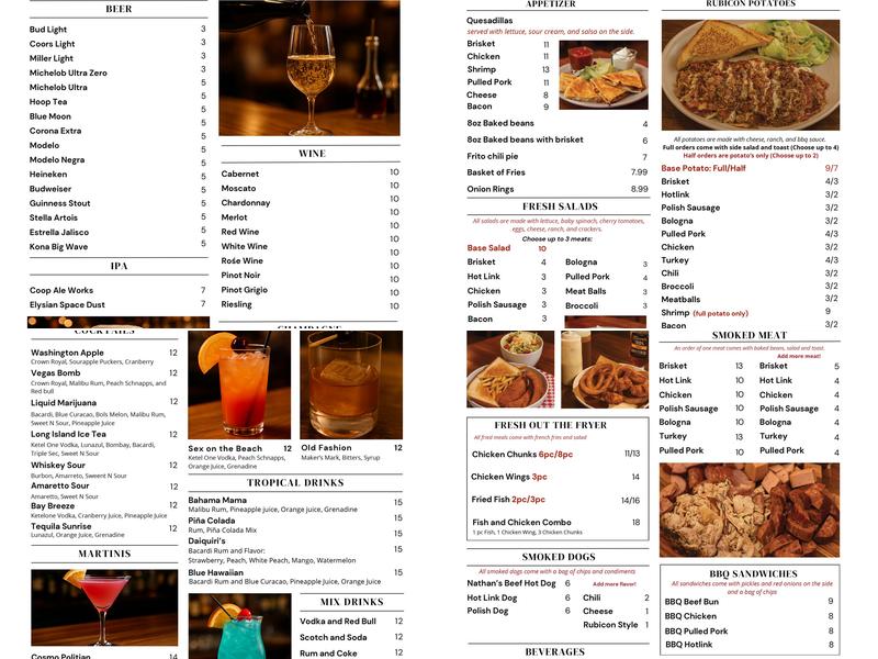 Rubicon Menu