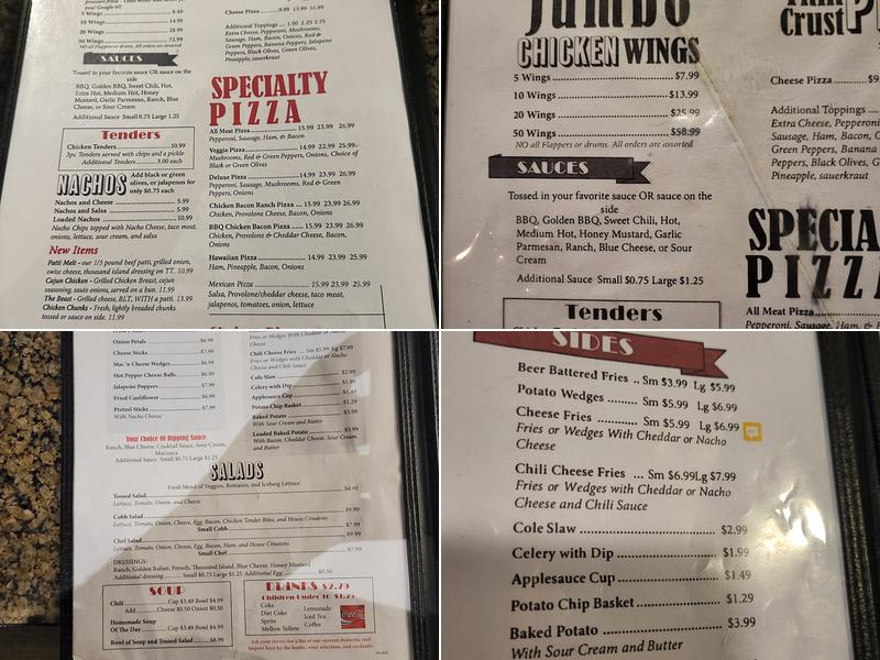 The Village Inn Menu