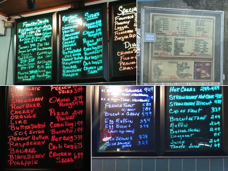 Fountain Drive-In Menu