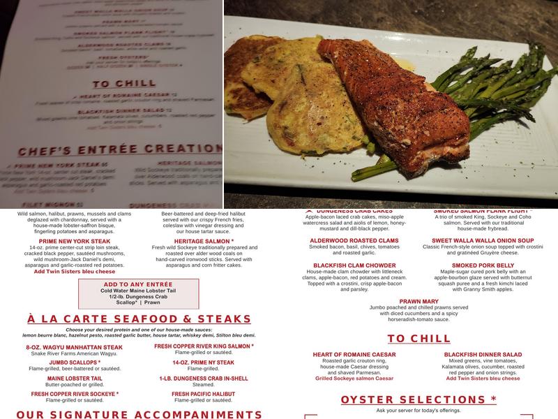 Blackfish Menu