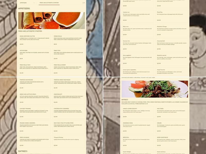 Lakewood Thai Cuisine Menu