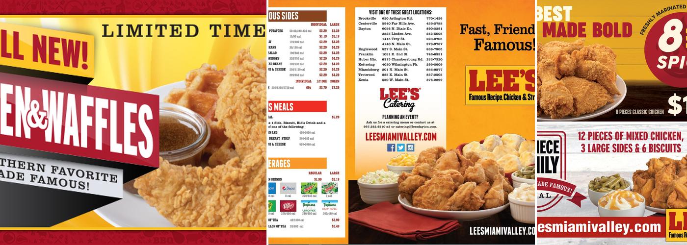 Lee's Famous Recipe Chicken Menu