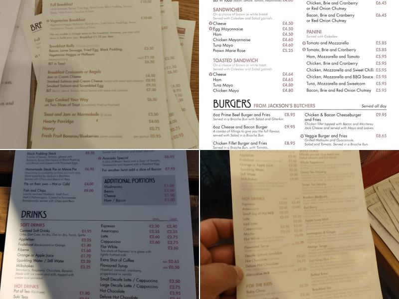 Roxy's Coffee & Tea House Menu