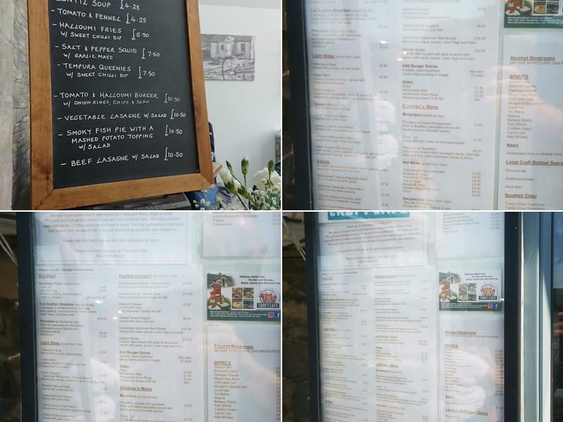 The Croft Cafe Menu
