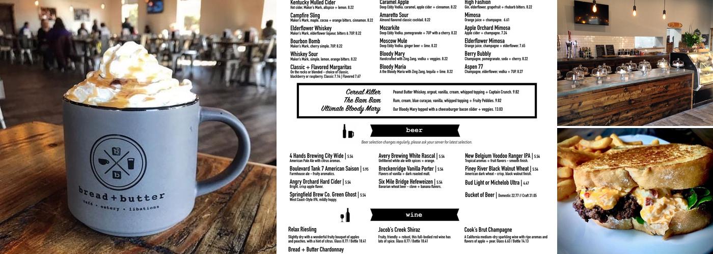 bread+butter Menu