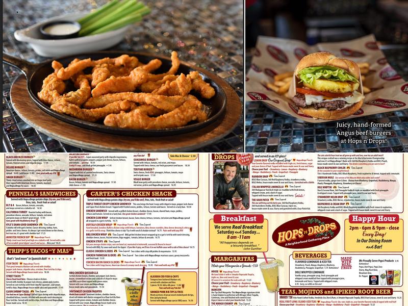 Hops n Drops Menu