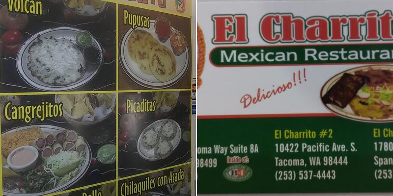El Charrito Taqueria #1 Menu