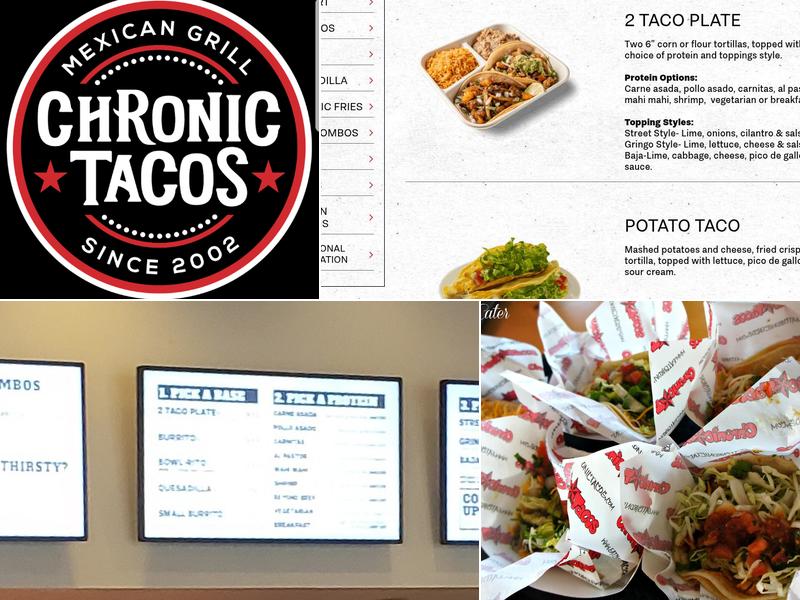 Chronic Tacos Menu