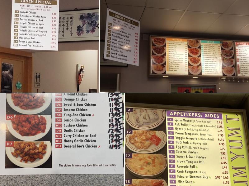 Yum Yum Teriyaki Menu