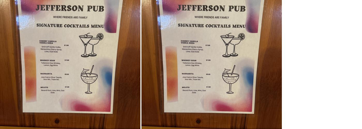 Corner Grill Menu