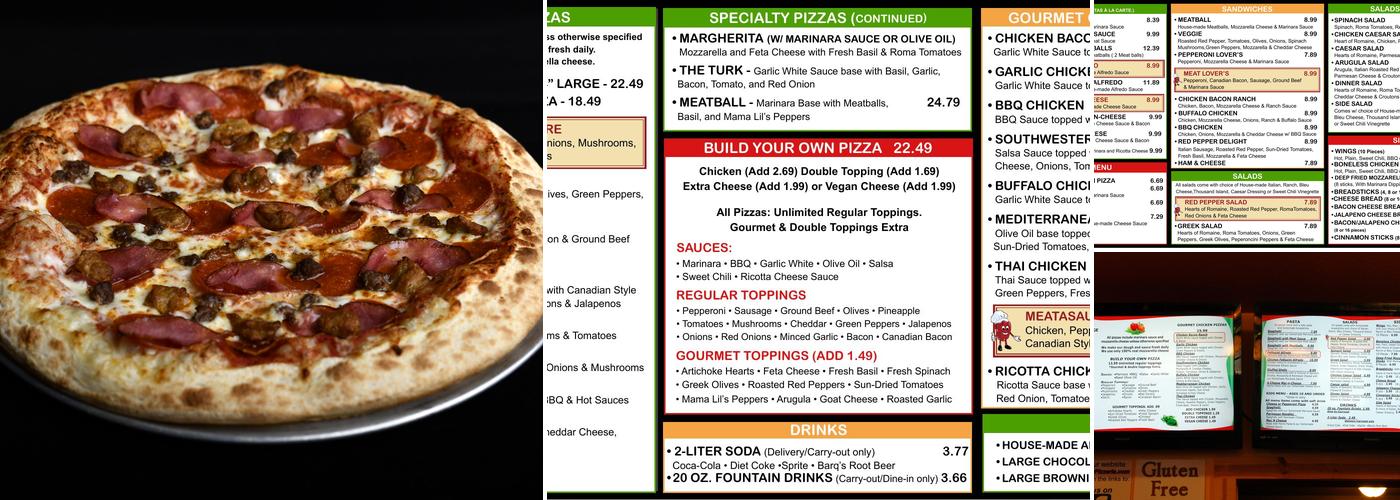 Red Pepper Pizzeria & Pasta Menu