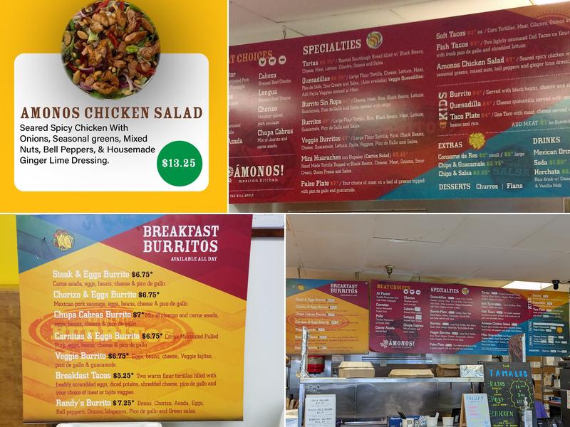 Amonos! Mexican Kitchen Menu