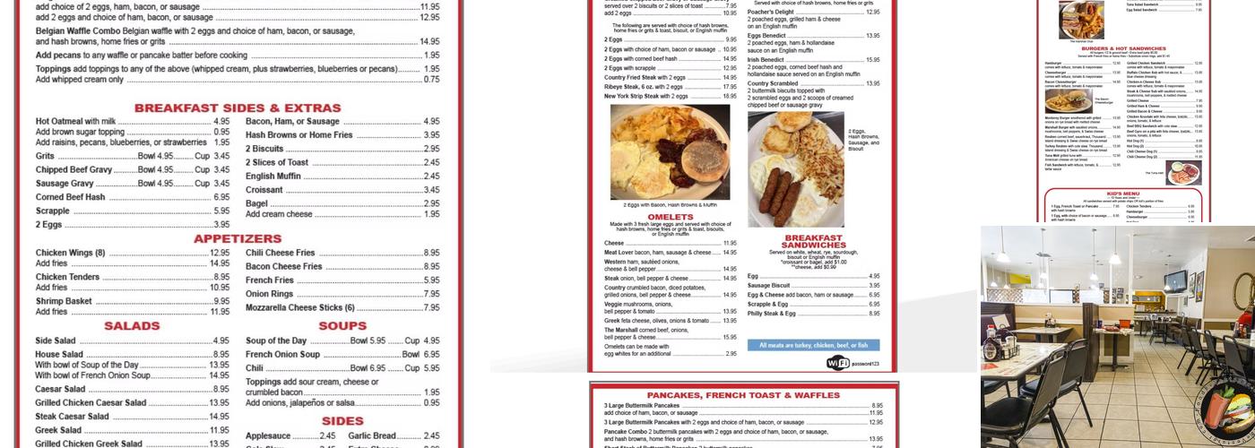 Marshall Diner Menu