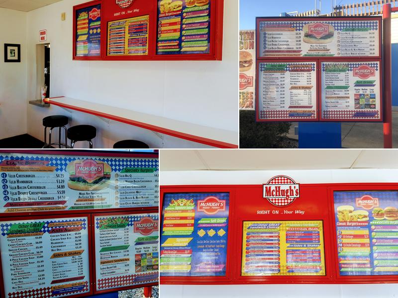 Mc Hugh's Double Drive Thru Menu