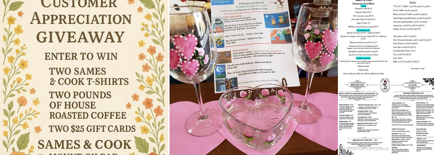 Sames & Cook Menu